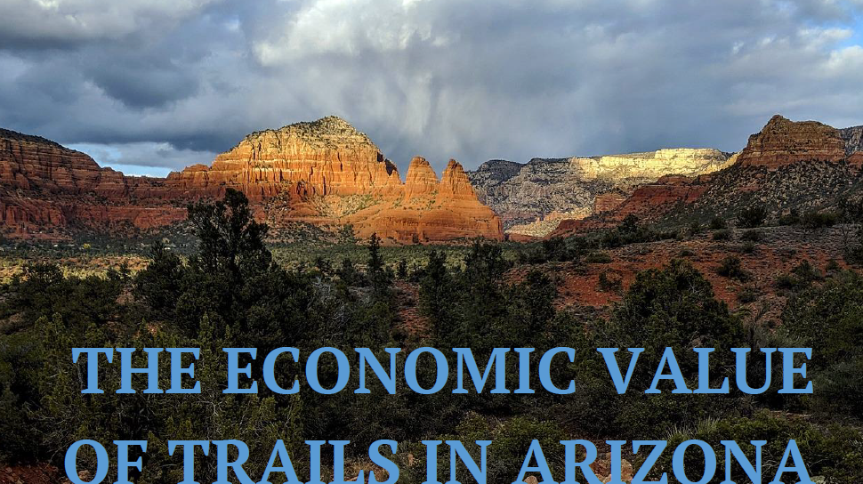 Arizona Trails Economic Study 2020 cover mountains and sky