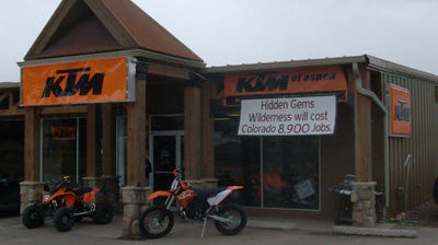 Hidden Gems sign at KTM of Aspen