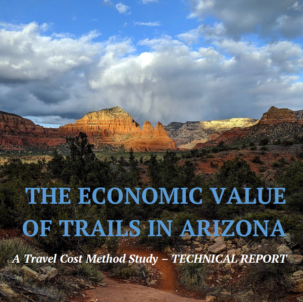 Arizona Trails Economic Study 2020 cover mountains and sky