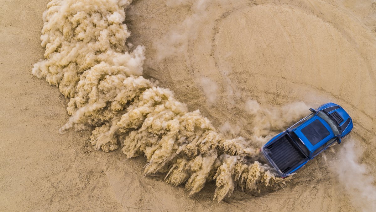 Outside Online image of car in dirt