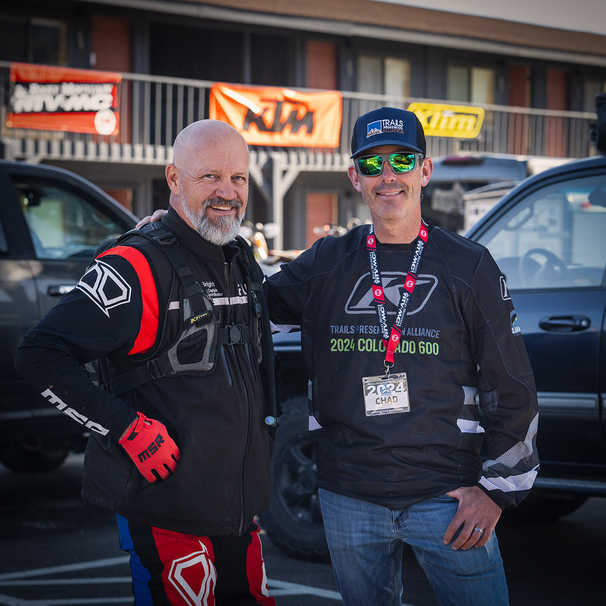 Scott Bright and Chad Hixon at 2024 Colorado 600